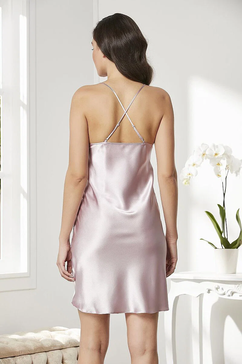 Saten Dantelli Kadın Gecelik - 860 Rose - Pierre Cardin (1)