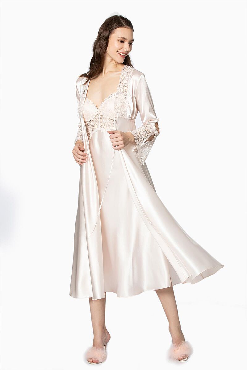Saten Altılı Gelin Çeyiz Seti - 6620 İnci - Pierre Cardin (1)